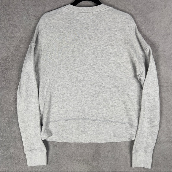 Perfectwhitetee Tyler French Terry Sweatshirt Women's Small Heather Gray Relaxed - Picture 8 of 12